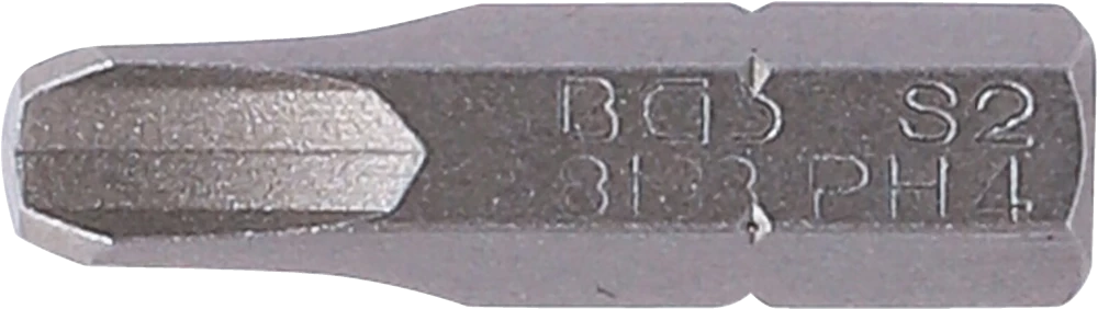 Behajtófej | Hossz 25 mm | Külső hatszögletű 6,3 mm (1/4") | Csillag PH4