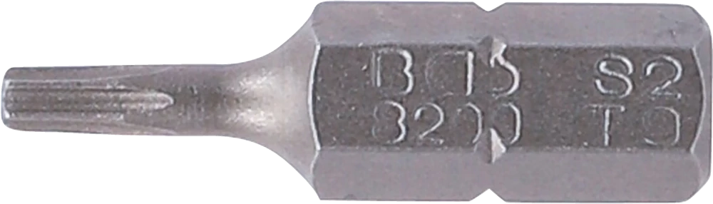 Behajtófej | Hossz 25 mm | Külső hatszögletű 6,3 mm (1/4") | T-profil (Torx) T9