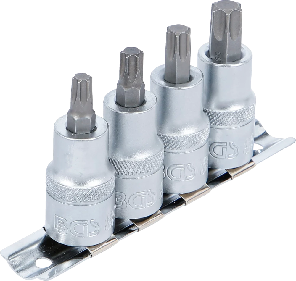 Behajtófej-készlet | 12,5 mm (1/2") | T-profil (Torx) T40 - T55 | 4 darabos