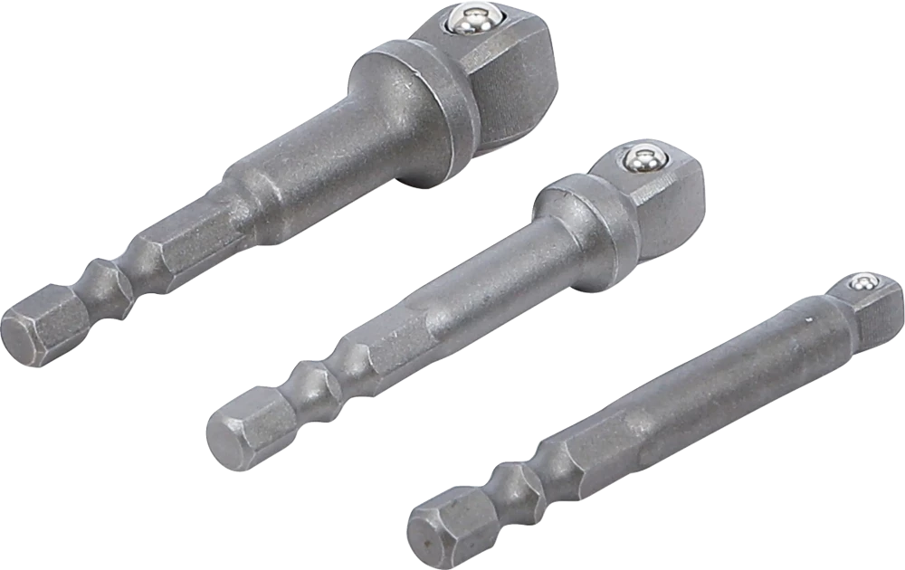 Fúrógép-billentő adapter készlet | Külső hatszögletű 6,3 mm (1/4") | 3 darabos