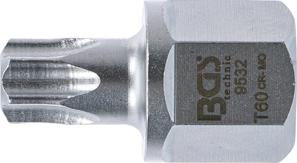 Bordásszíj-behajtófej | 12,5 mm (1/2"), külső hatszögletű 22 mm | T-profil (Torx) T60
