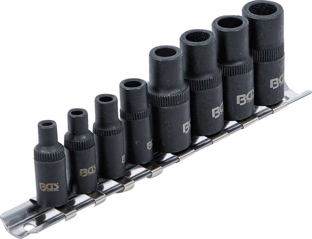 Menetfúró-befogó készlet | 6,3 mm (1/4") / 10 mm (3/8") | mágneses | 8 darabos
