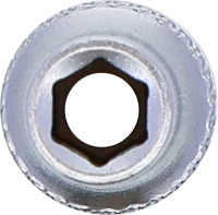 Dugókulcs, hatszögletű, mély | 6,3 mm (1/4") | 5 mm