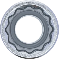 Dugókulcs, tizenkétszögletű, mély | 12,5 mm (1/2") | 17 mm