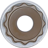 Dugókulcs, tizenkétszögletű, mély | 12,5 mm (1/2") | 24 mm