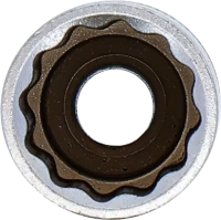 Dugókulcs, tizenkétszögletű, mély | 6,3 mm (1/4") | 12 mm