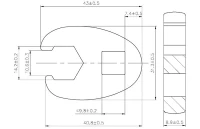 Hollanderkulcs | 10 mm (3/8") | 14 mm