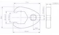 Hollanderkulcs | 12,5 mm (1/2") | 36 mm