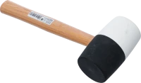 Gumikalapács | Hickory nyéllel | fekete-fehér fejű | Ø 63 mm | 840 g