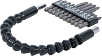 Behajtófej készlet flexibilis szárral | külső hatszögletű kulcsnyílású hajtás 6,3 mm (1/4") | 11 darabos