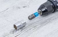 Adapterkészlet fúrógépekhez | színes | Külső hatszögletű kulcsnyílású hajtás 6,3 mm (1/4") | 6,3 mm (1/4"), 10 mm (3/8"), 12,5 mm (1/2"), Belső hatszögletű 6,3 mm (1/4") | 4 darabos