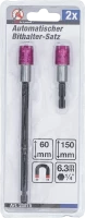 Automatikus behajtófejtartó-készlet | belső hatszögletű kihajtófej 6,3 mm (1/4") | 60 / 150 mm | 2 darabos