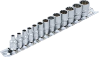 Dugókulcskészlet, Gear Lock | 6,3 mm (1/4") | 13 darabos