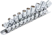 Csuklós dugókulcskészlet | 6,3 mm (1/4") | 5 - 13 mm | 10 darabos