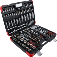 Dugókulcskészlet | 6,3 mm (1/4") / 10 mm (3/8") / 12,5 mm (1/2") | 172 darabos