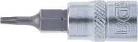 Behajtófej | 6,3 mm (1/4") | T-profil (Torx) T8 furattal