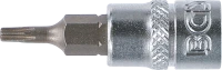 Behajtófej | 6,3 mm (1/4") | T-profil (Torx) T10 furattal