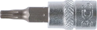 Behajtófej | 6,3 mm (1/4") | T-profil (Torx) T20 furattal