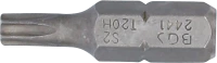 Behajtófej | Hossz 25 mm | Külső hatszögletű 6,3 mm (1/4") | T-profil (Torx) T20 furattal
