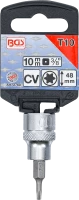 Behajtófej | 10 mm (3/8") | T-profil (Torx) T10