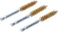 Sárgarézkefe | 10 mm | 6,3 mm (1/4") | 3 darabos