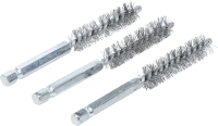 Acélkefe | 12 mm | 6,3 mm (1/4") | 3 darabos
