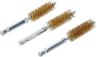 Sárgarézkefe | 14 mm | 6,3 mm (1/4") | 3 darabos
