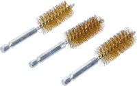 Sárgarézkefe | 19 mm | 6,3 mm (1/4") | 3 darabos