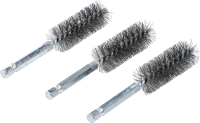 Acélkefe | 19 mm | 6,3 mm (1/4") | 3 darabos