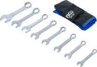 Csillag-villáskulcs-készlet | extra rövid | coll méretek | 3/8" - 7/8" | 8 darabos