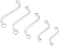 S formájú csillagkulcs-készlet | coll méretek | 3/8" - 3/4" | 5 darabos