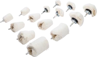 Polírozó készlet | 6,3 mm (1/4") | 14 darabos