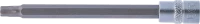 Behajtófej | Hossz 100 mm | 6,3 mm (1/4") | T-profil (Torx) T30 furattal