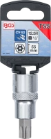 Behajtófej | 12,5 mm (1/2") | T-profil (Torx) T55 furattal