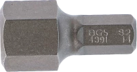 Behajtófej | Hossz 30 mm | Külső hatszögletű 8 mm (5/16") | Belső hatszögletű 14 mm