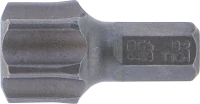Behajtófej | Hossz 30 mm | Külső hatszögletű 8 mm (5/16") | T-profil (Torx) T70 furattal