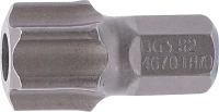Behajtófej | Hossz 30 mm | Külső hatszögletű 10 mm (3/8") | T-profil (Torx) T70 furattal
