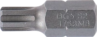 Behajtófej | Hossz 30 mm | Külső hatszögletű 10 mm (3/8") | Ékprofil (RIBE) M8