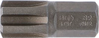 Behajtófej | Hossz 30 mm | Külső hatszögletű 10 mm (3/8") | Ékprofil (RIBE) M12