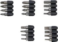 Behajtófej készlet | külső hatszögletű 6,3 mm (1/4") | 20 darabos