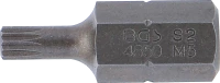 Behajtófej | Hossz 30 mm | Külső hatszögletű 10 mm (3/8") | (XZN) M5