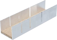 Alumínium gérláda | 245 x 65 x 55 mm