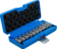 Levegős dugókulcskészlet | 12,5 mm (1/2") | T-profil (Torx) T20 - T70 | 10 darabos