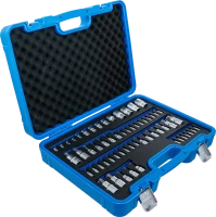 Behajtófej- és dugókulcs-készlet | E-profil / T-profil (Torx) / T-profil (Torx) furattal / TP-profil (Torx plus) | 60 darabos