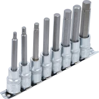 Behajtófej-készlet | 12,5 mm (1/2") | Belső hatszögletű 5 - 13 mm | 8 darabos