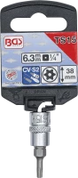 Behajtófej | 6,3 mm (1/4") | TS-profil (Torx Plus) TS15 furattal