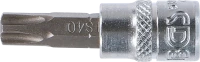 Behajtófej | 6,3 mm (1/4") | TS-profil (Torx Plus) TS40 furattal