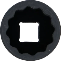 Levegős dugókulcs tizenkétszögletű, mély | 12,5 mm (1/2") | 28 mm