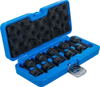 Levegős dugókulcskészlet | 12,5 mm (1/2") | Ékprofil (Ribe) M5 - M14 | 9 darabos