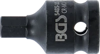 Levegős dugókulcs | Hossz 42 mm | 12,5 mm (1/2") | Belső hatszögletű 10 mm